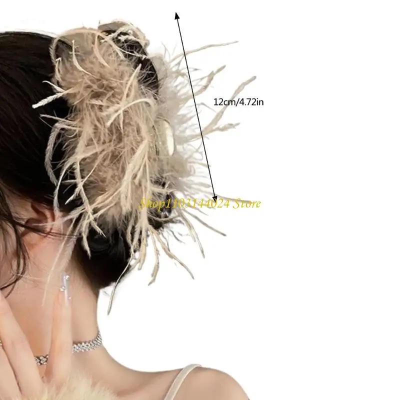 n5ke ponytail claw شعر مقطع barrettes المشبك 1920s شعر زينة الشعر الحلي متعة الشعر للبنات ارتداء عارضة #6