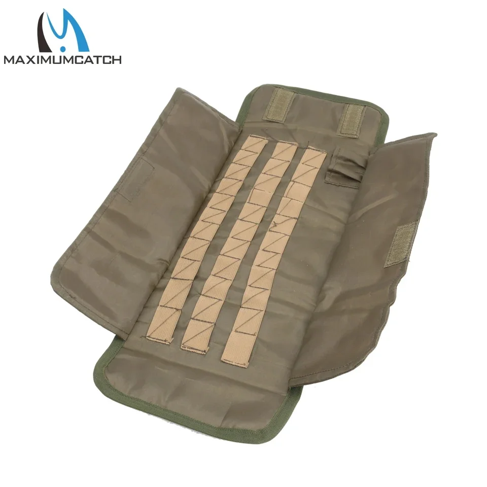 Bolsa herramientas atar moscas Maximumcatch – Organizador multibolsillo con tela suave - imagen 4