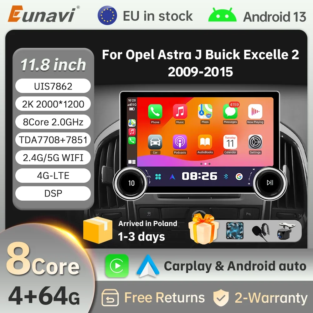 

Android 14 Multimedia Car Radio For Opel Astra J 2009-2015 Carplay 4G Wifi GPS RDS DVD Autoradio Stereo DSP