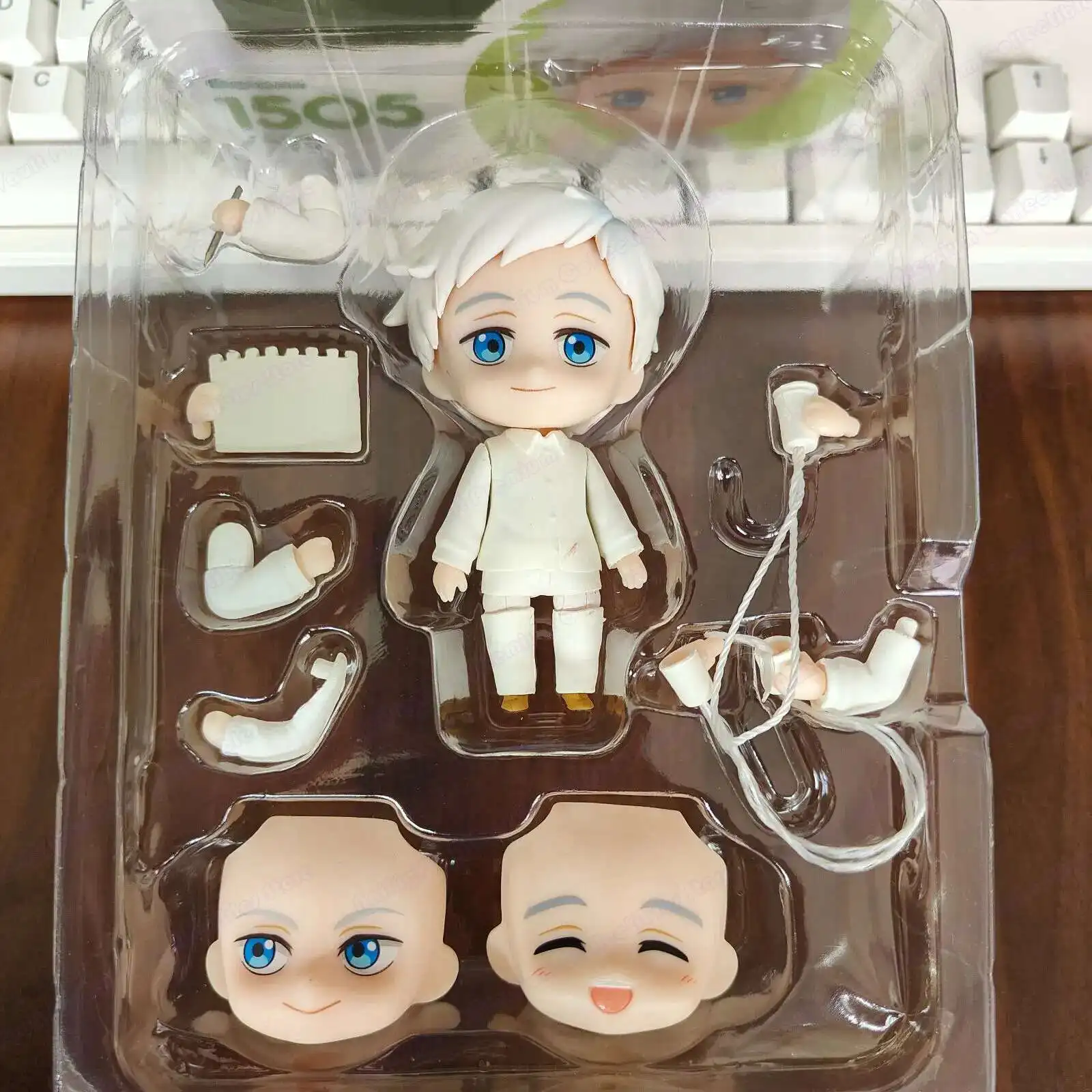 En stock: The Promised Neverland # 1505 # Figura de Anime Chibi de Emma y Norman 1092, Figura de PVC, Modelo de Acción, Juguetes de Anime