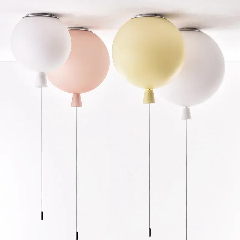 

Nordic Color Balloon Ceiling Lamp Macarone Frosted Balloon Kids Room Ceiling Lamp Simple Modern Bedroom Decor Led Ceiling Lights