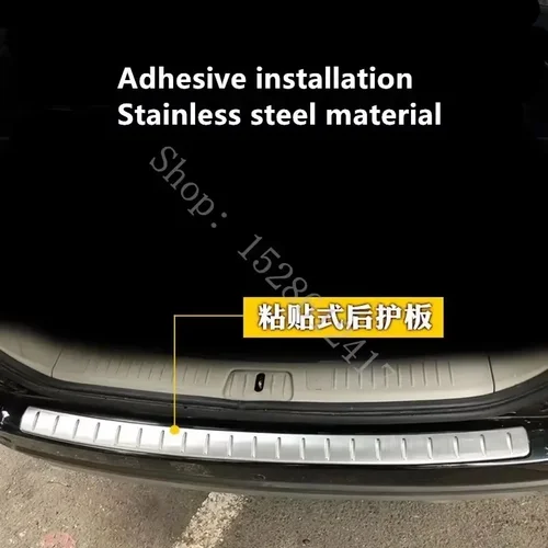 Imagen 2 del producto Para Chevrolet Captiva 2008 2009 ~ 2014 puerta de coche de acero inoxidable Protector de Parachoques Trasero alféizar maletero placa de rodadura embellecedor estilo de coche