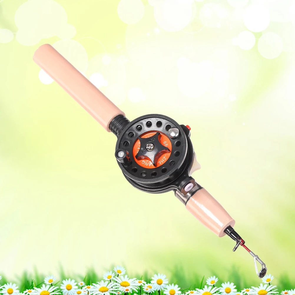 

60cm Ice Fishing Rod Set Retractable Telescopic Pole Ultrashort Winter Accessory EVA Handle Portable Storage Lightweight Gift