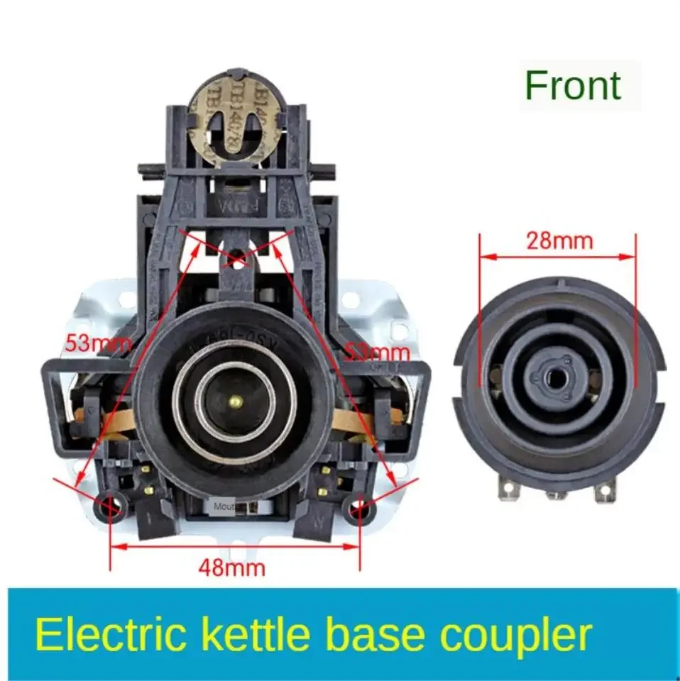 Image 4: Accessoire de connecteur de base pour bouilloire électrique avec interrupteur de contrôle de température et prise de connexion