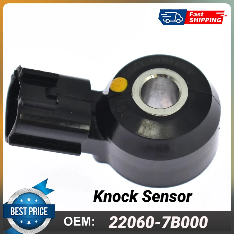 22060-7B000 220607B000 Interruptor de sensor de detonación de golpe de encendido compatible con Nissan Frontier Pathfinder Quest Xterra Mercury V