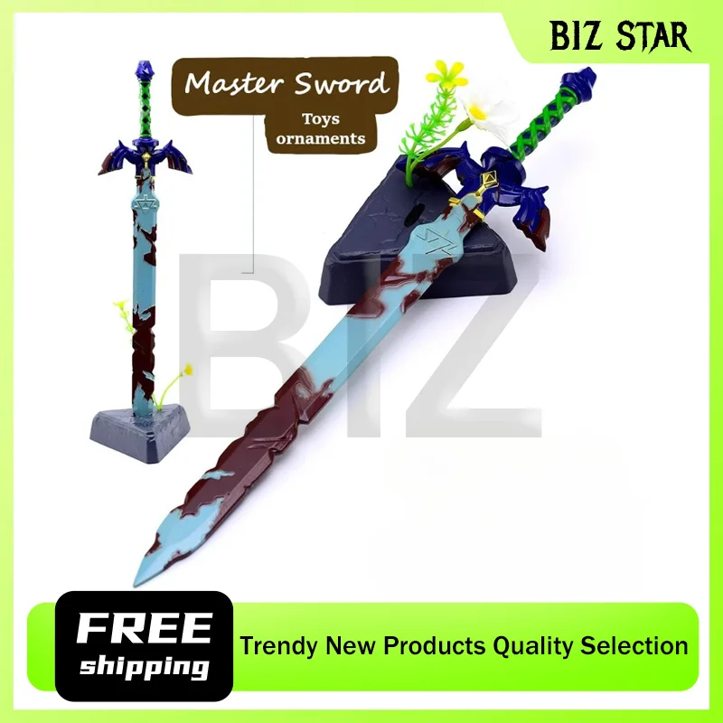 30cm/11.81in Łzy Królestwa Mistrz Miecz Modele broni z wersją podstawową Peryferia do gier Metalowe rzemiosło Kolekcje na biurko