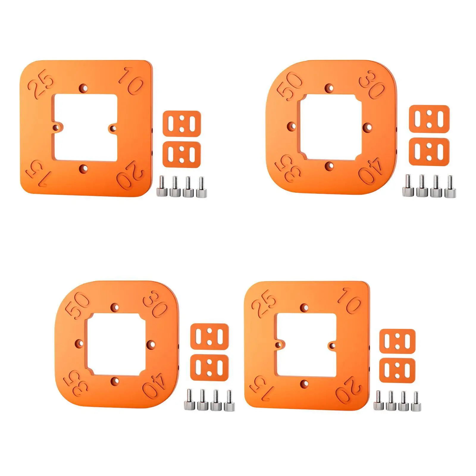 Woodworking Tool Router Corner Radius Template for Smooth Corner Edge Trimming Tool Small Round Corner Template Radius Jig