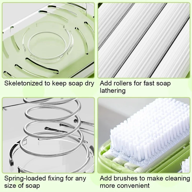 

Портативный дозатор для мыла-пены с щеткой, держатель для мыла-пены для стирки, ванной, спортзала, розничная продажа