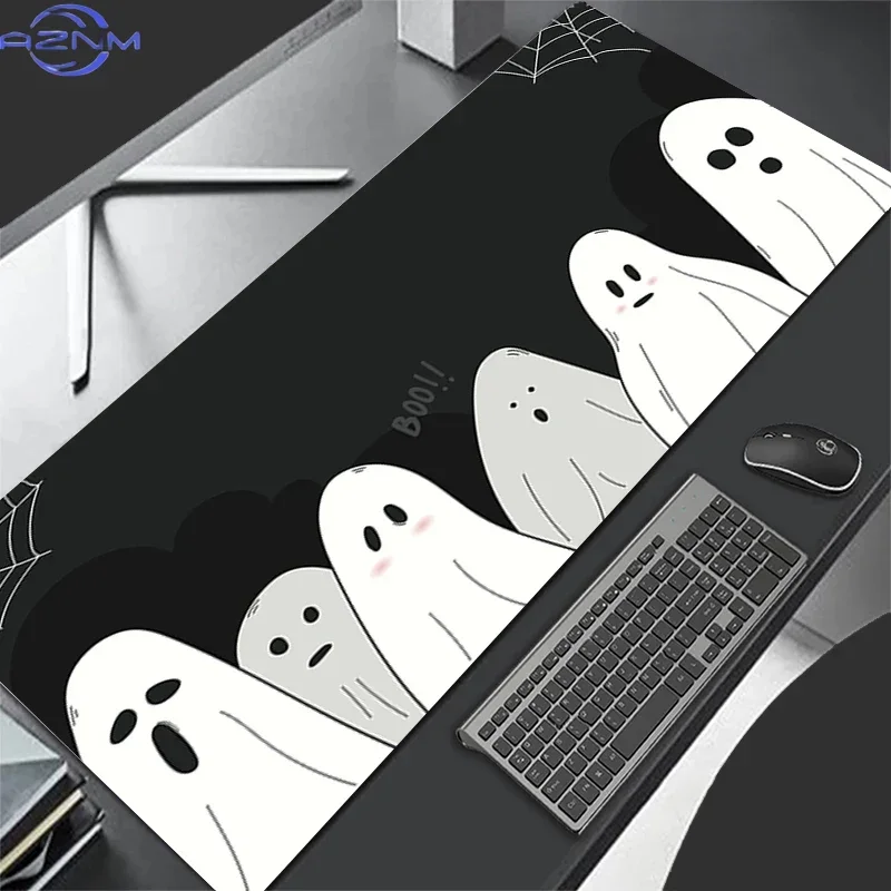 PC Ghost Game player Mousepad Large Mouse Pads Laptop Extended Desk Mats Gaming Carpet Anime Keyboard Non-slip rubberTable Pad