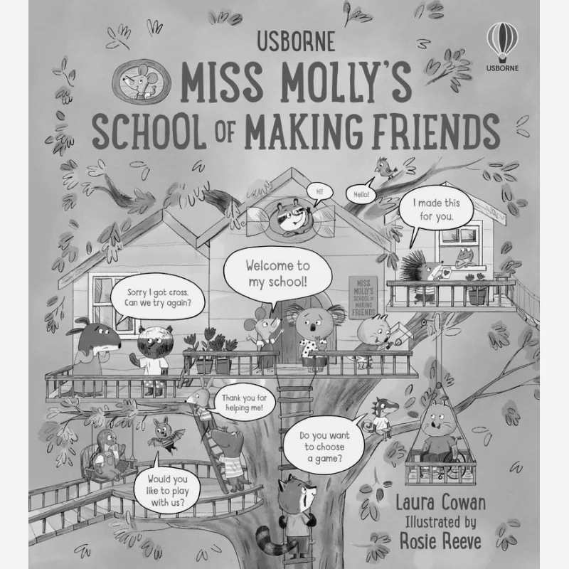 

Miss Mollys School Of Making Friends Emily Bone Laura Cowan Usborne Publishing 9781803707457 Book