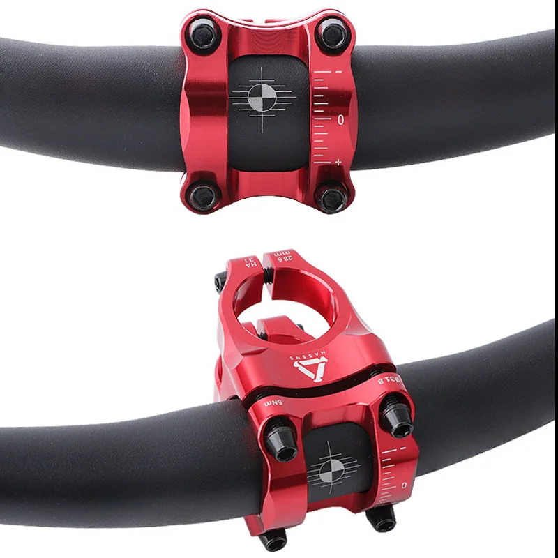 HASSNS 35mm Lenkervorbau 31.8 MTB Rennrad Kurzer Fahrradvorbau für AM FR DH Dirt Jump Aluminium Ultraleichter Hohlkammer-Vorbau – Detail 10