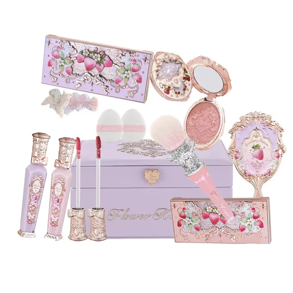 Flower Know Strawberry Rococo All-In One Gift Set Makeup Kit Full