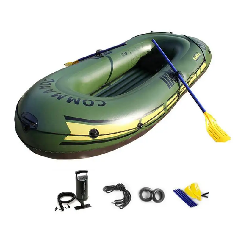 188x114x30cm Inflatable Boat 2/3 People PVC Fishing Kayak Inflatable Laminated Wear-Resistant Canoe Boats Rowing Accessories