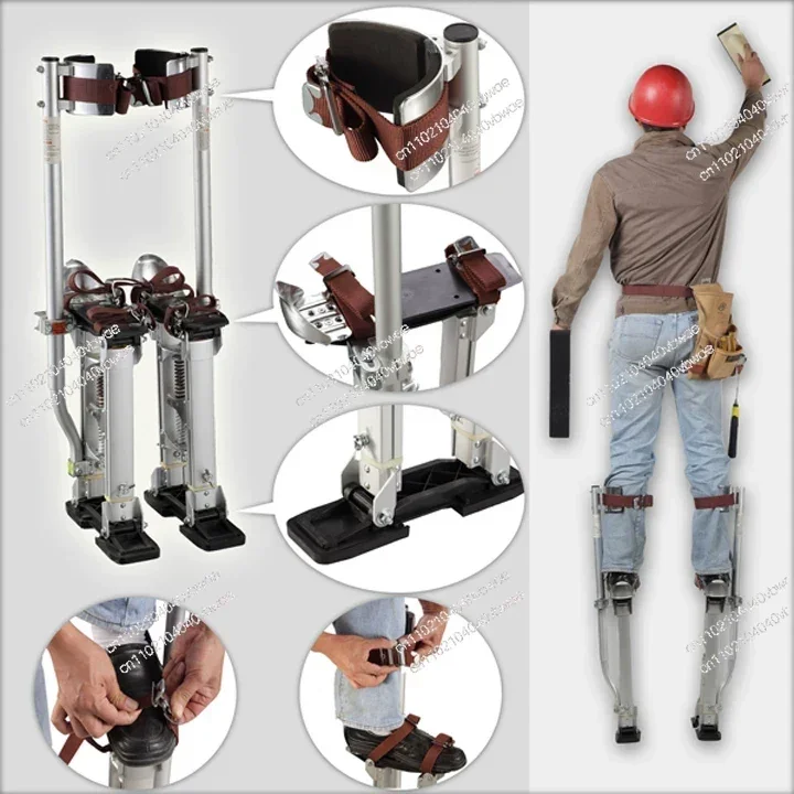 Stage performance clown props 1 meter high, can be lifted and lowered painted tripod, stilts