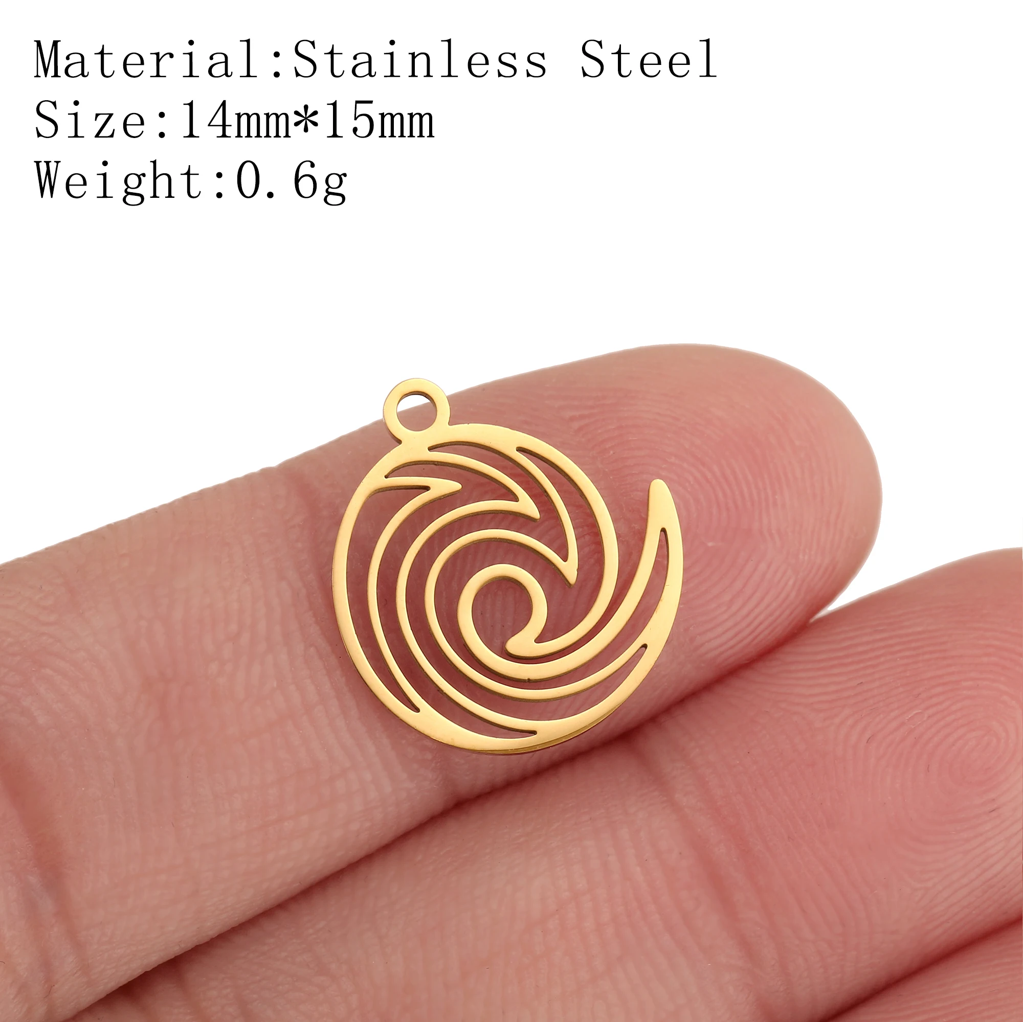 5 stuks Oceaan Vis Zee Charms RVS Surfer Wave Zeemeermin Staart/Schildpad/Zeester Hangertjes DIY Ketting Oorbel Sieraden maken