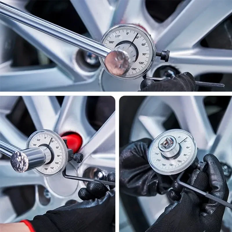 Dial Torque Wrench Torquemeter Automotive Hand Tool Auto Service Garage Equipment Calibrated In Degrees - Pro Torque Tool view 2
