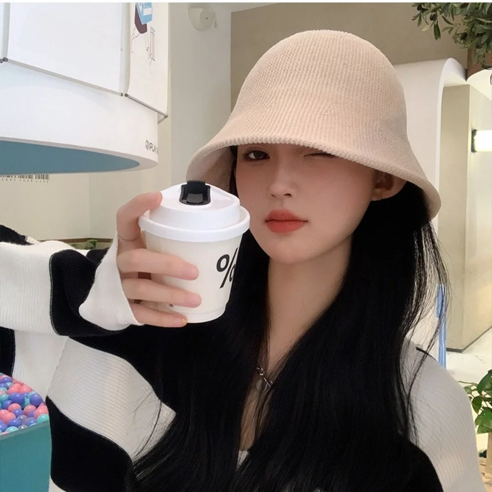 أنيقة الشنيل محبوك قبعة صياد بلون الباردة واقية المرأة بنما قبعة النمط البريطاني الأذن دفئا قبعة بحافة الشتاء #2