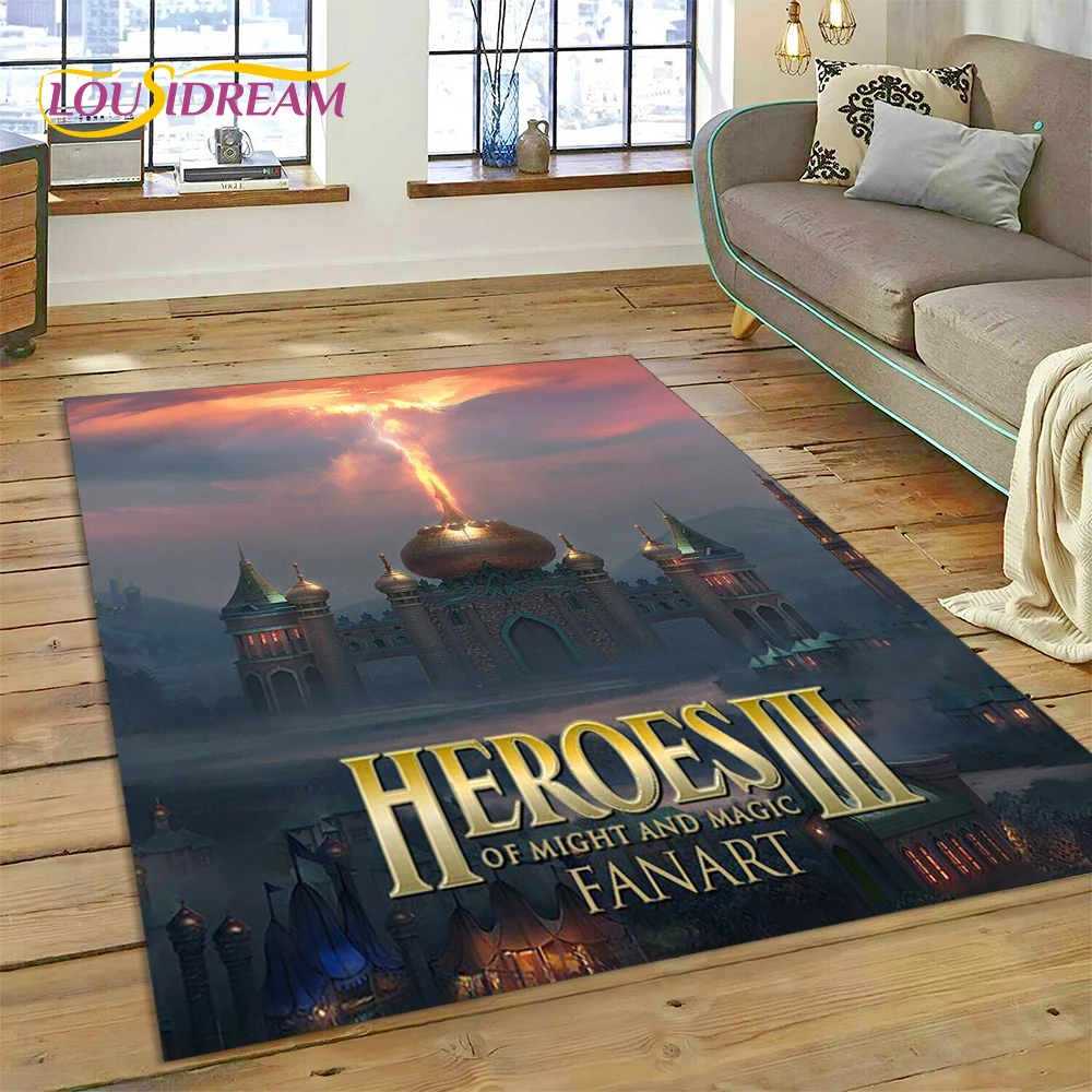 

Heroes of Might and Magic Retro Games Carpet Rug for Bedroom Living Room Home Sofa Decoration,Child Game Large Decor Floor Mat