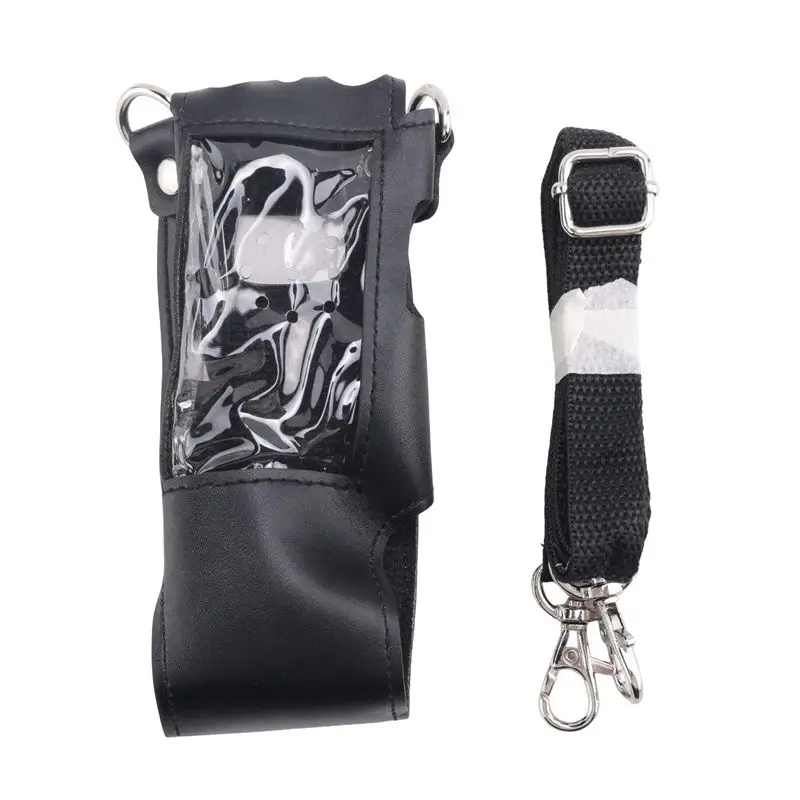 

Walkie Talkie Holster Portable Extended Leather Holster For Baofeng UV5R/5RA/5RE TYT TH-F8 And Other Walkie Talkies-AEF7