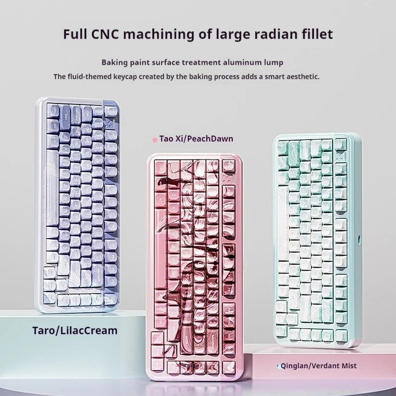 COOLKILLER NEXT75 Mechanical Keyboard Tri-mode Aluminum Alloy Magnetic Swtich RGB Customized Gaming Keyboard Pc Gamer Accessory