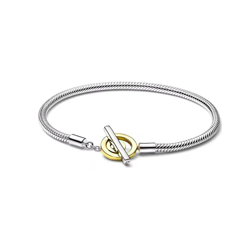 Real 925 Sterling Silver 17-20CM Snowflake Dreamcatcher Star Original Bracelet Fit For Wedding Fine Jewelry DIY Making 3