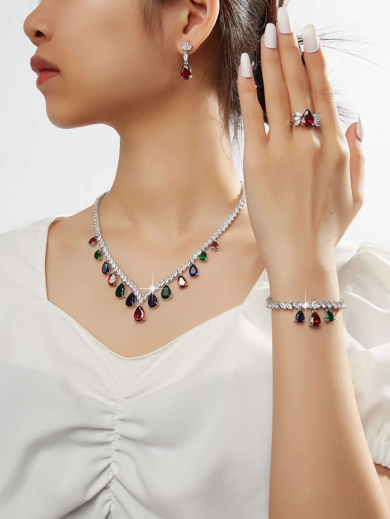 collana-e-orecchini-da-donna-di-lusso-goccia-d'acqua-zirconia-rodium-mix-stone-colorato-per-set-di-gioielli-da-sposa-da-donna