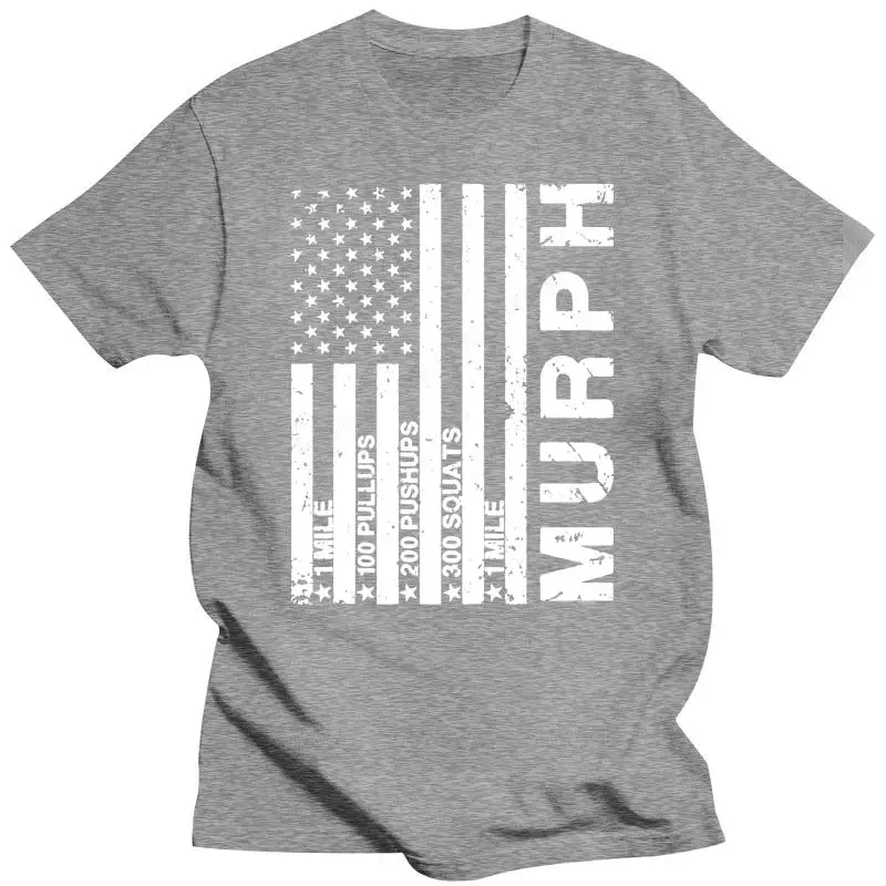 Bawełniane koszulki teeshirt Memorial Day Murph shirt podjąć wyzwanie czarne T-shirt męski S-4XL męskie bluzki z krótkim rękawem