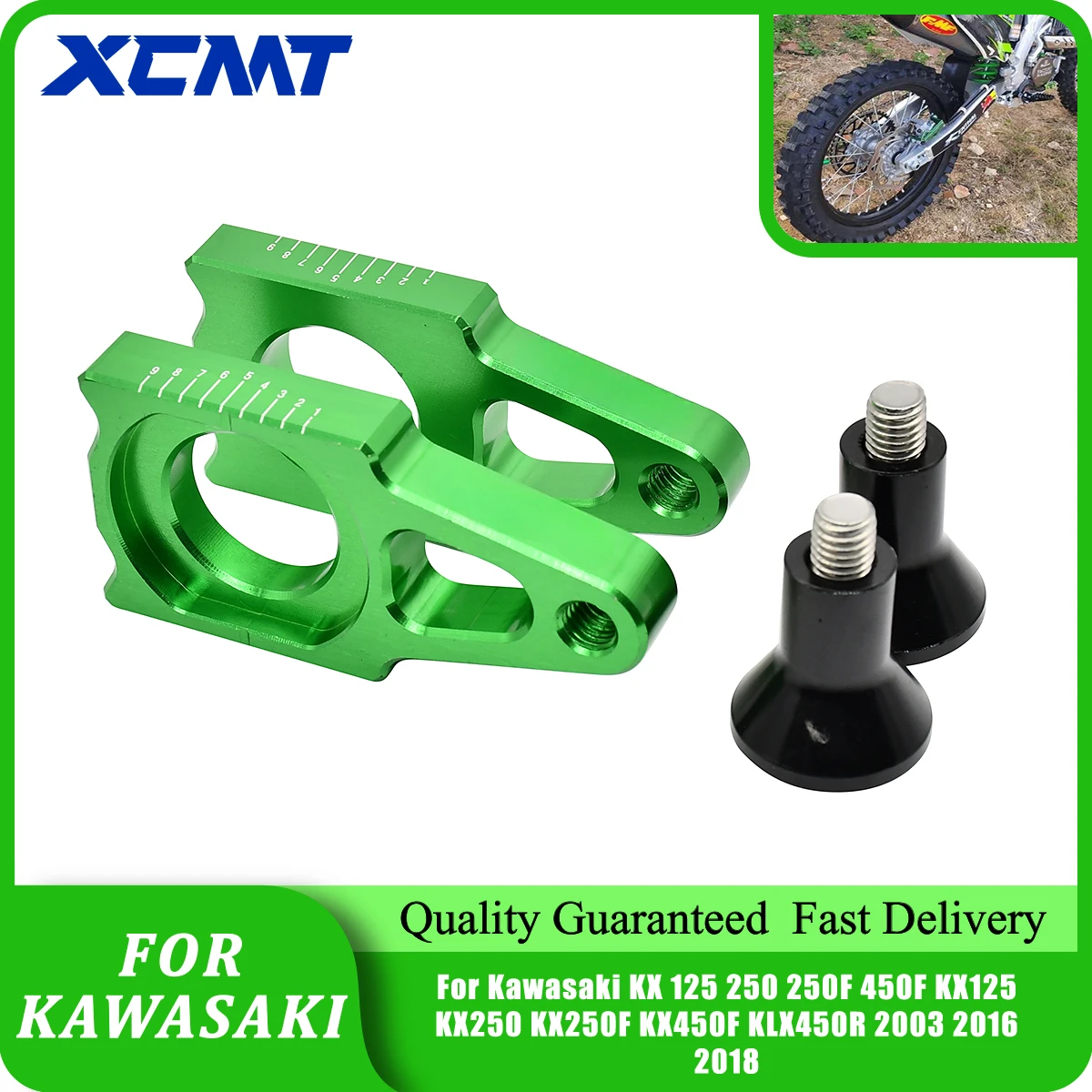 

Регулятор цепи заднего моста с ЧПУ для мотоцикла Kawasaki KX 125 250 250F 450F KX125 KX250 KX250F KX450F KLX450R 2003 2016 2018