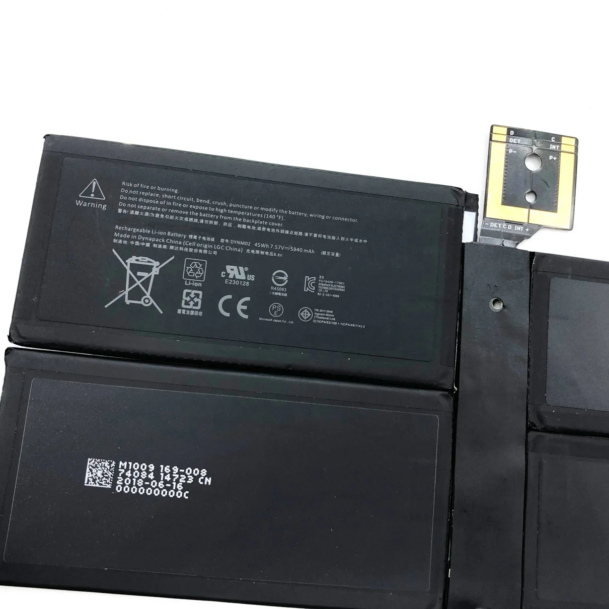 بطارية كمبيوتر محمول عالية السعة Mic rosoft Su ace Pro 5 DYNM02 لـ Su ace Pro5 1796 G3HTA038H DYNM02 7.6 فولت 5940 مللي أمبير في الساعة