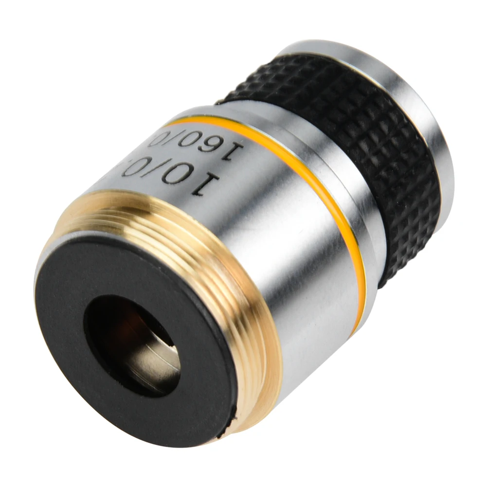 10X185 مجهر بيولوجي عدسة أهداف لونية 160/0.17 عدسة موضوعية مجهر بيولوجي أهداف لونية #4