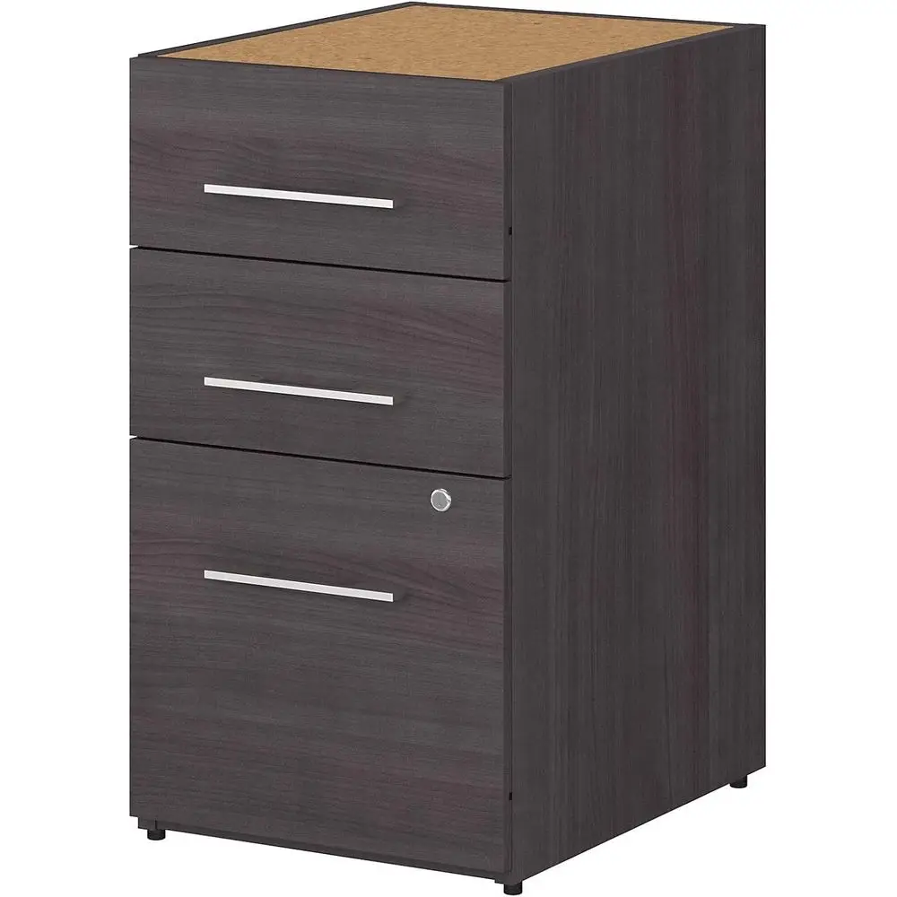 Gray 500 Series 3-Drawer Office File Cabinet - Assembled, 16 Wide
