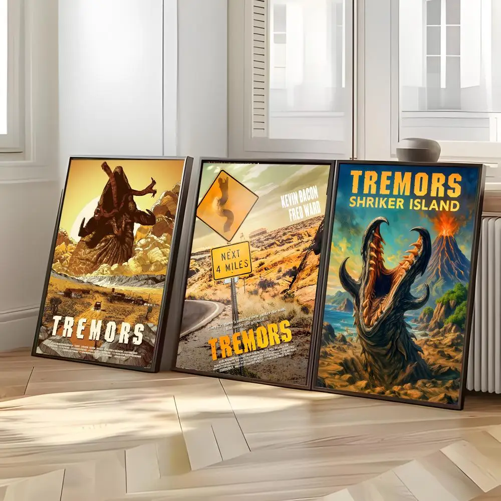 movie horror T‑Tremors Poster Distinct Home Decor Concepts Chic Indoor Art Pieces