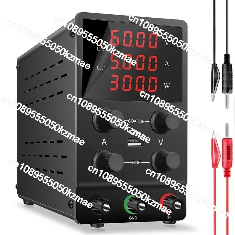 

Регулируемый источник питания постоянного тока SPS605 60 В, 5 А — лабораторный настольный источник питания с цифровым дисплеем, переменное напряжение