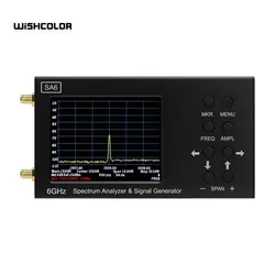 Wishcolor SA6 6GHz Spectrum Analyzer Signal Generator RF Signal Source Wi-Fi 2G 3G 4G LTE CDMA GSM Beidou GPR etc.