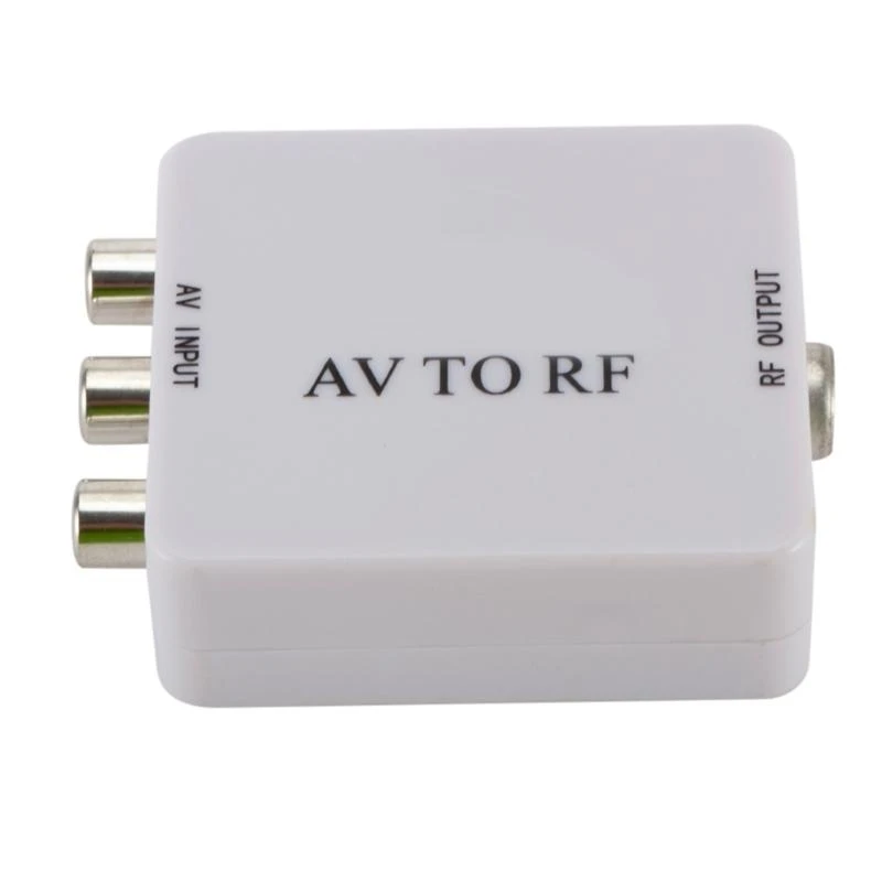 AV To RF Video Converter RF to RCA CVSB Multifunctional Video Adapter Support RF 67.25/61.25MHz Amplifier for TV