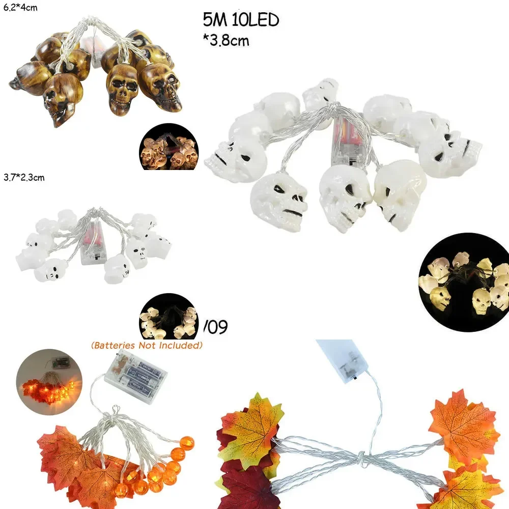 

Update New Artificial Autumn Maple Leaves Pumpkin Garland Led Fairy Lights For Thanksgiving Christmas Party DIY Decoration Hallo