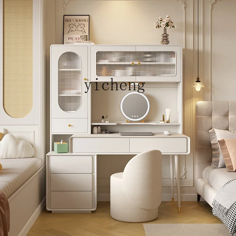 Dresser Bedroom Premium Sense Desk Computer Desk Integrated Bookcase Large Capacity Makeup Table