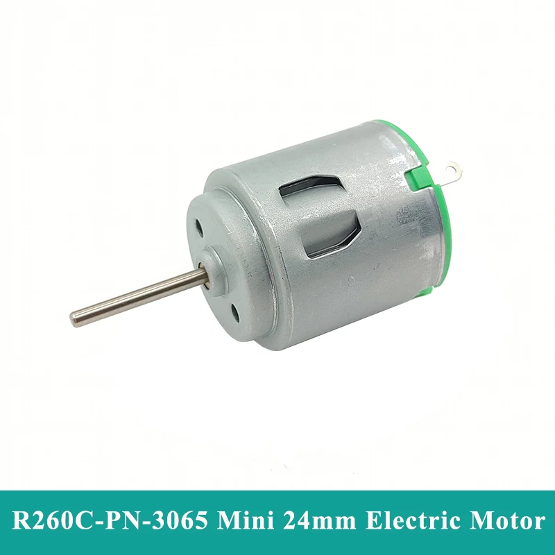 

Micro R260 Motor DC 3V 3.7V 4.5V 5V 16500RPM High Speed Mini 24mm Round Electric Motor DIY Hobby Toy RC Car Boat Fan Model