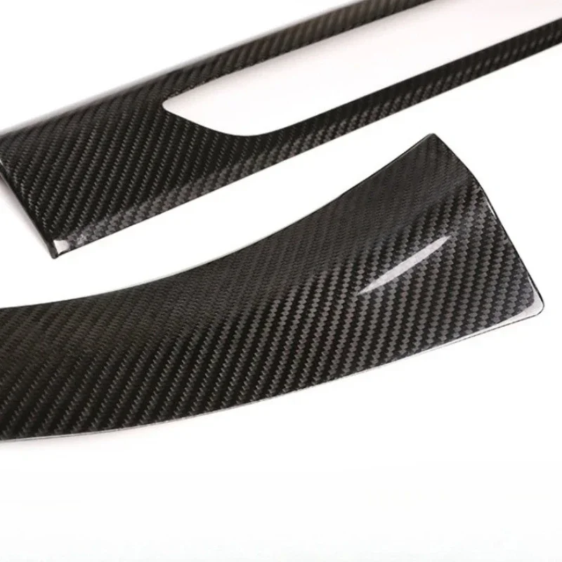 

For Porsche Macan Real Dry Carbon Fiber Interior Decoration Welcome Pedal Built-in Door Sill Strip Modification Accessories
