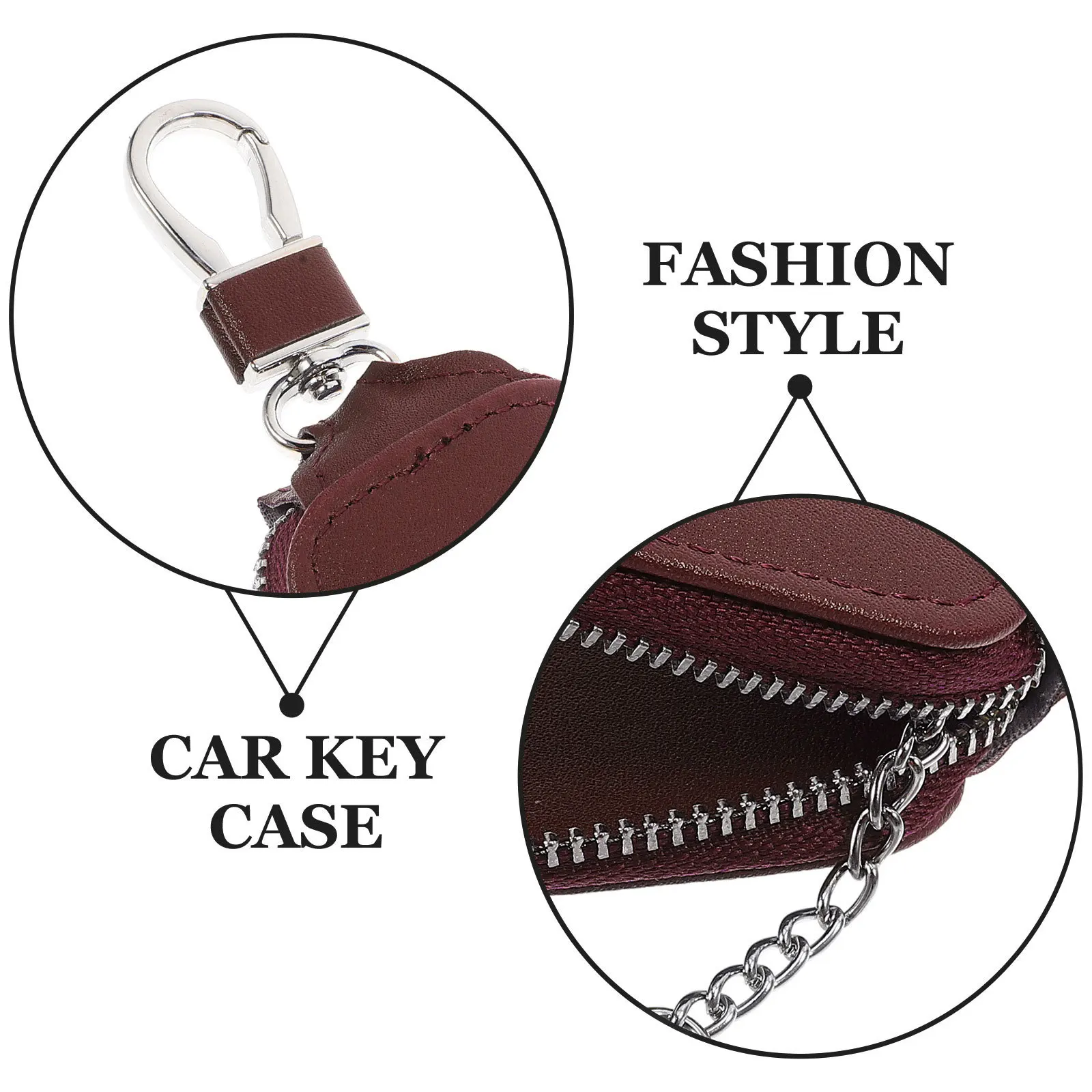 

Car Key Bag Pouch Case Protector Storage Automotive Cover With Zipper Organizer Wallet