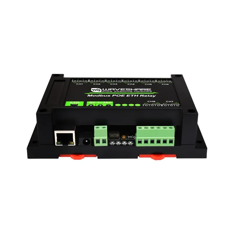 Not RS485!!! PoE port RJ45 only 8 Relays Ethernet Relay Module board plate card controller Modbus RTU/Modbus TCP Protocol