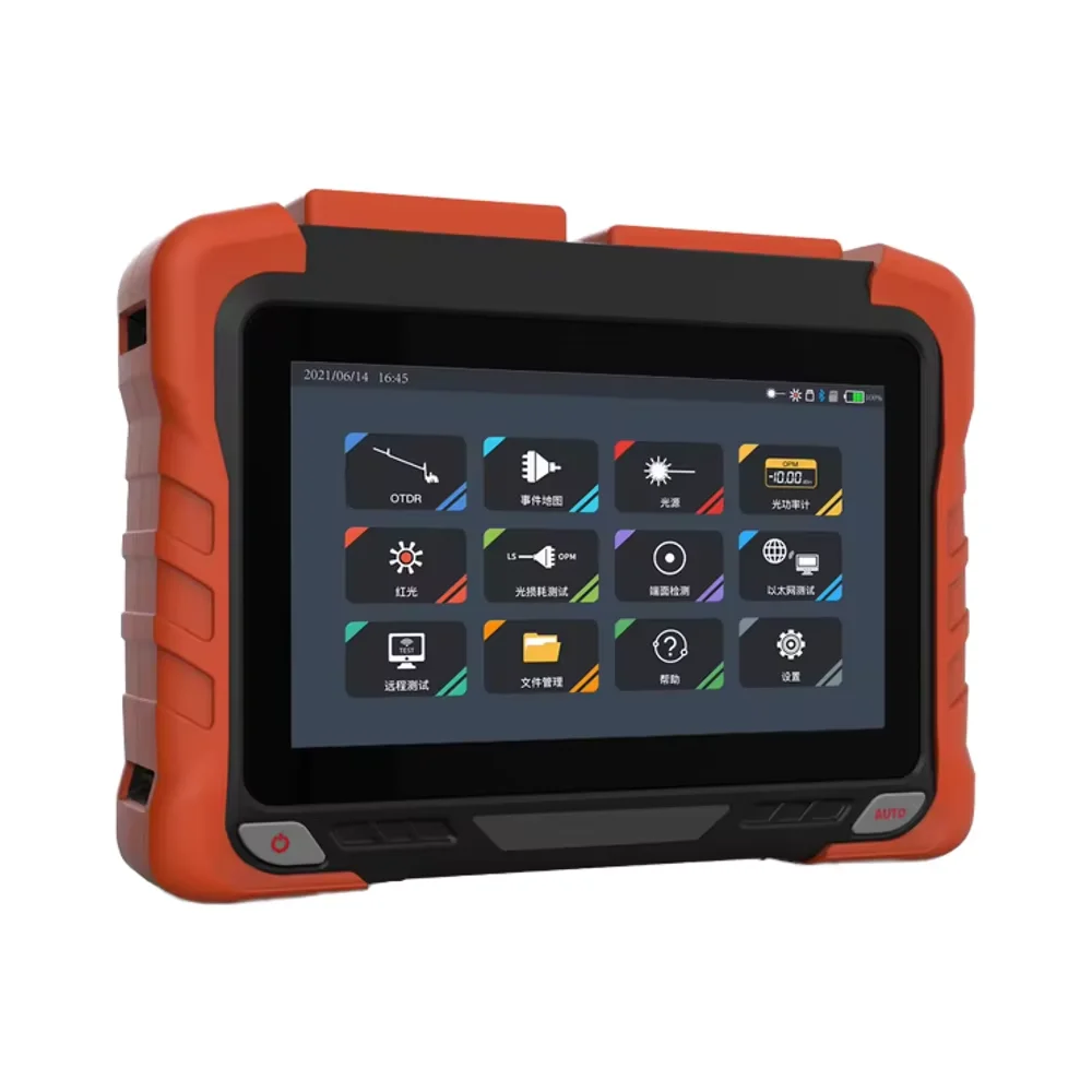 

7Inch LCD OTDR PON Fiber Optic Tester with VFL OPM Light Source All-in-One Field Testing Kit for Telecom Engineers