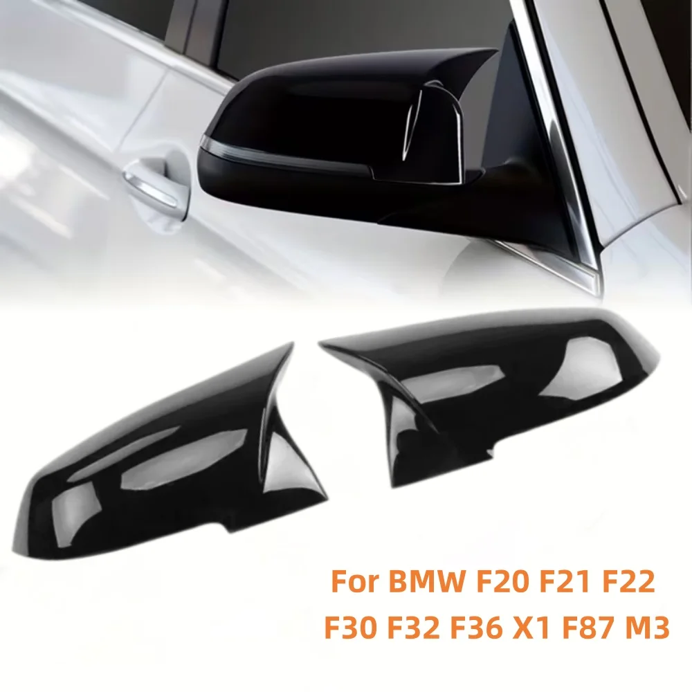 

Left/Right Primed Black Rear Wing Mirror Cover Cap For BMW F20 F21 F22 F30 F32 F36 X1 F87 M3 Durable Automotive Parts Black