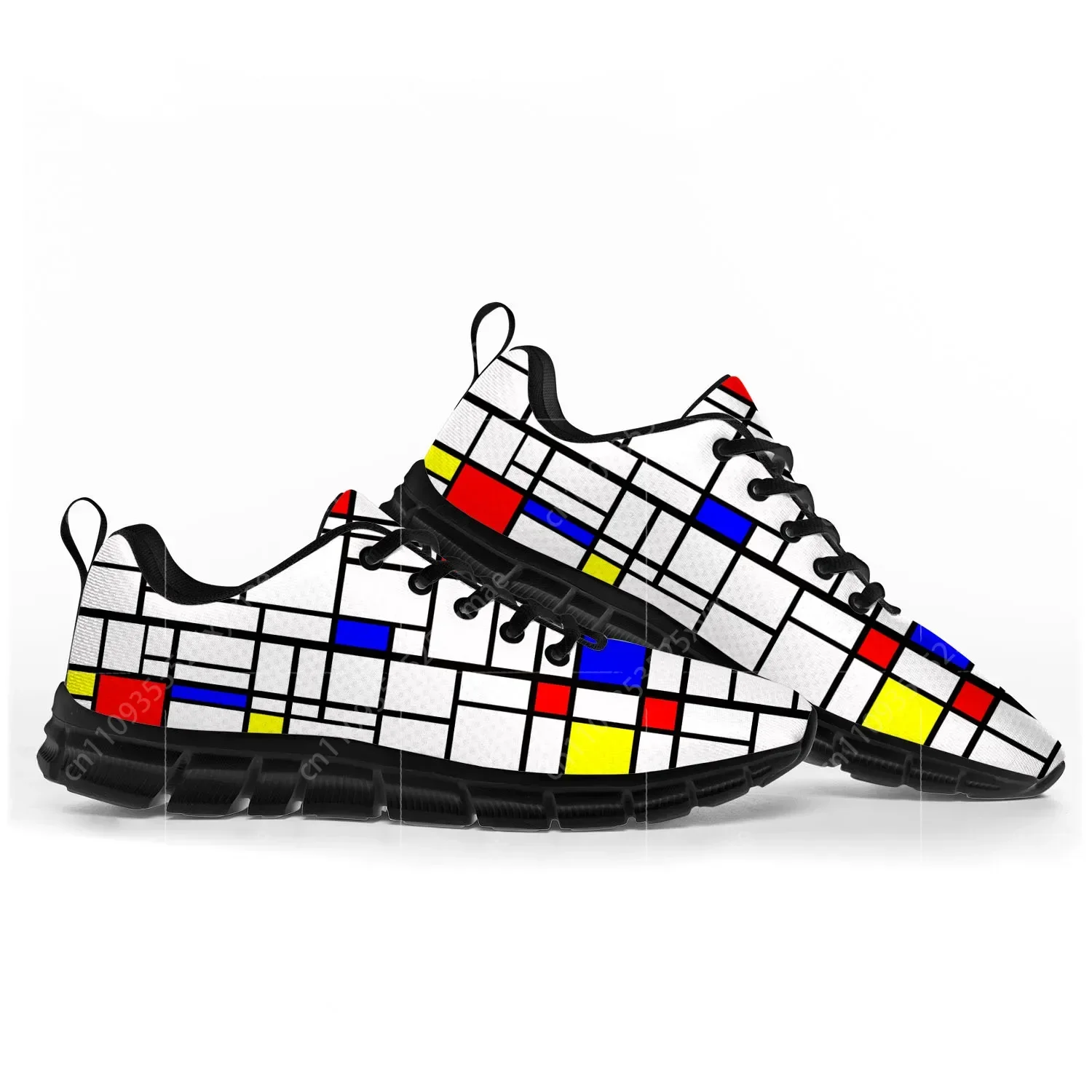 

Mondrian Abstract Art Aesthetic Sports Shoes Mens Womens Sneakers Tailor-Made Shoe High Quality Couple