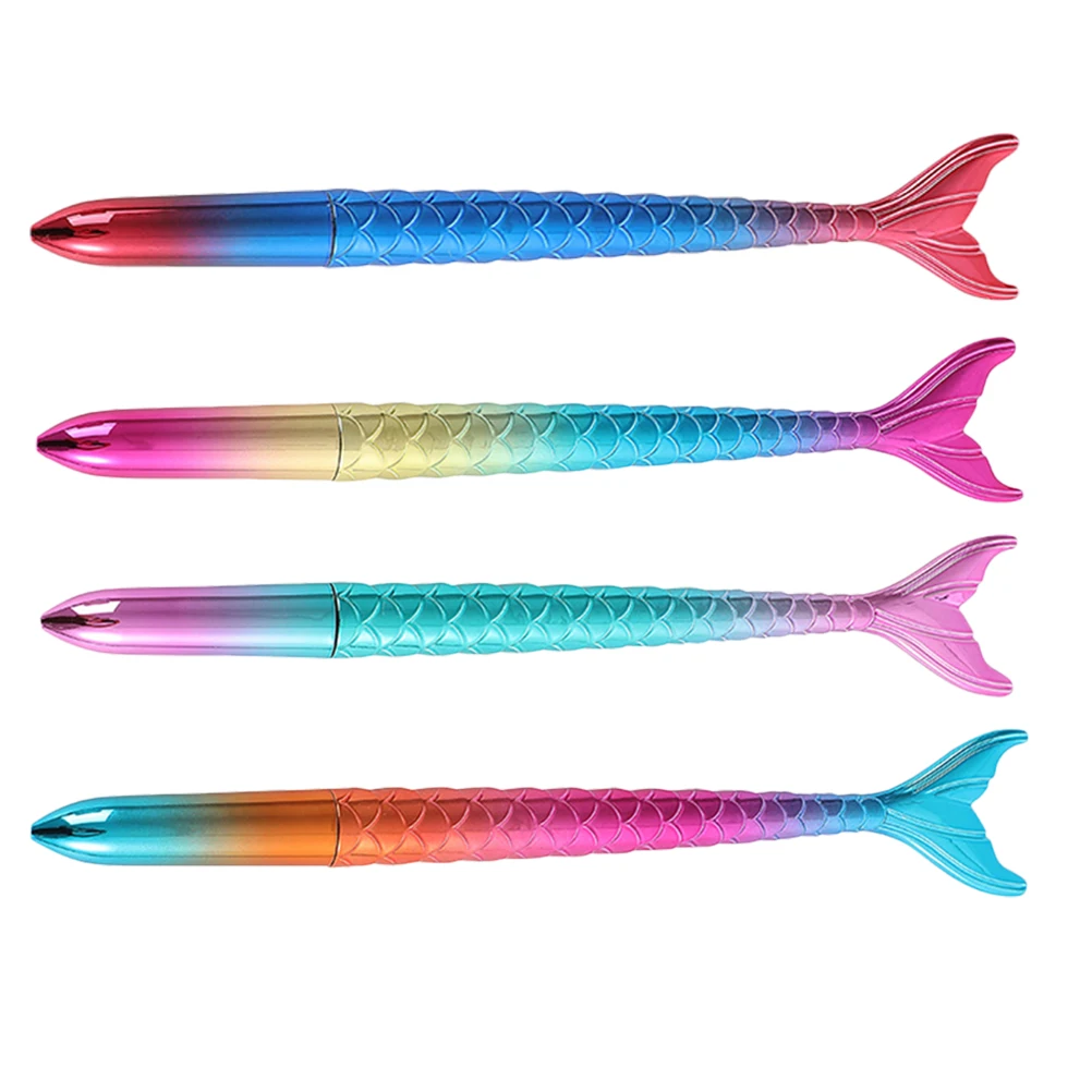 

4 Pcs 0.5mm Colorful Neutral Cartoon Design Lightweight Gel for Kids Students Home Office Use Adorable Portable Writing