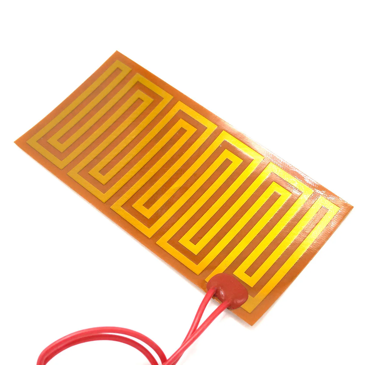 Any Sizes Custom 12V/24V DC  Flexiable Eeletric Polyimide Film Heater Heating Element for Electrical Wires Oil Tank 3D Print
