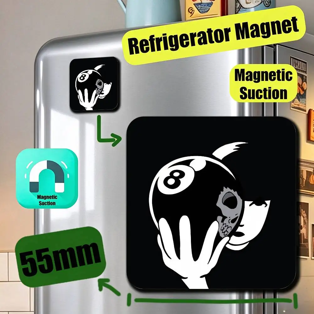 For Emily The Strange Refrigerator Magnets Metal Icebox Cabinet Custom Fridge Magnetic Decoration Cover