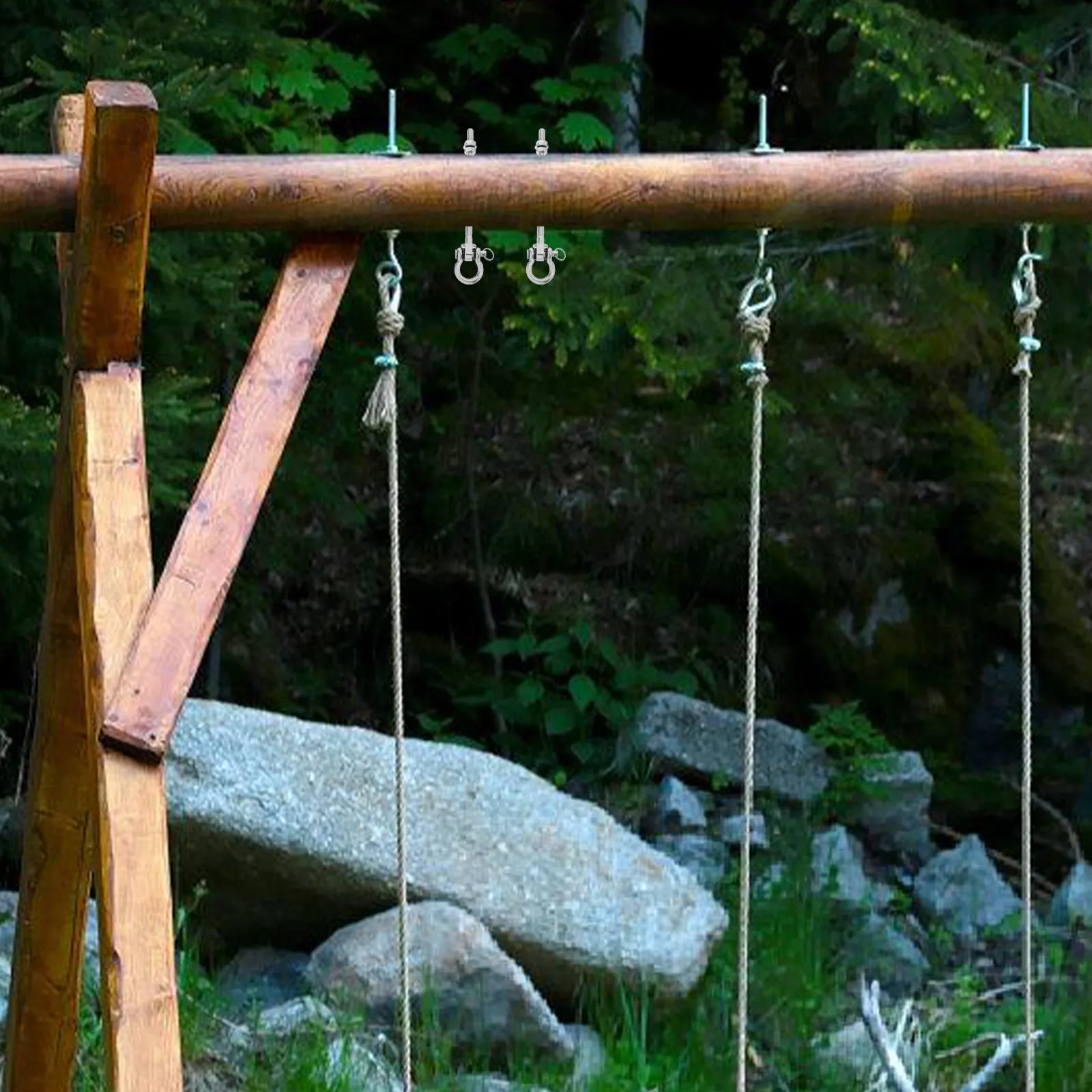 Heavy Duty Stainless Steel Swing Hook for Hammock, Hanging Chair, Patio & Ceiling Beam Mounting Hardware