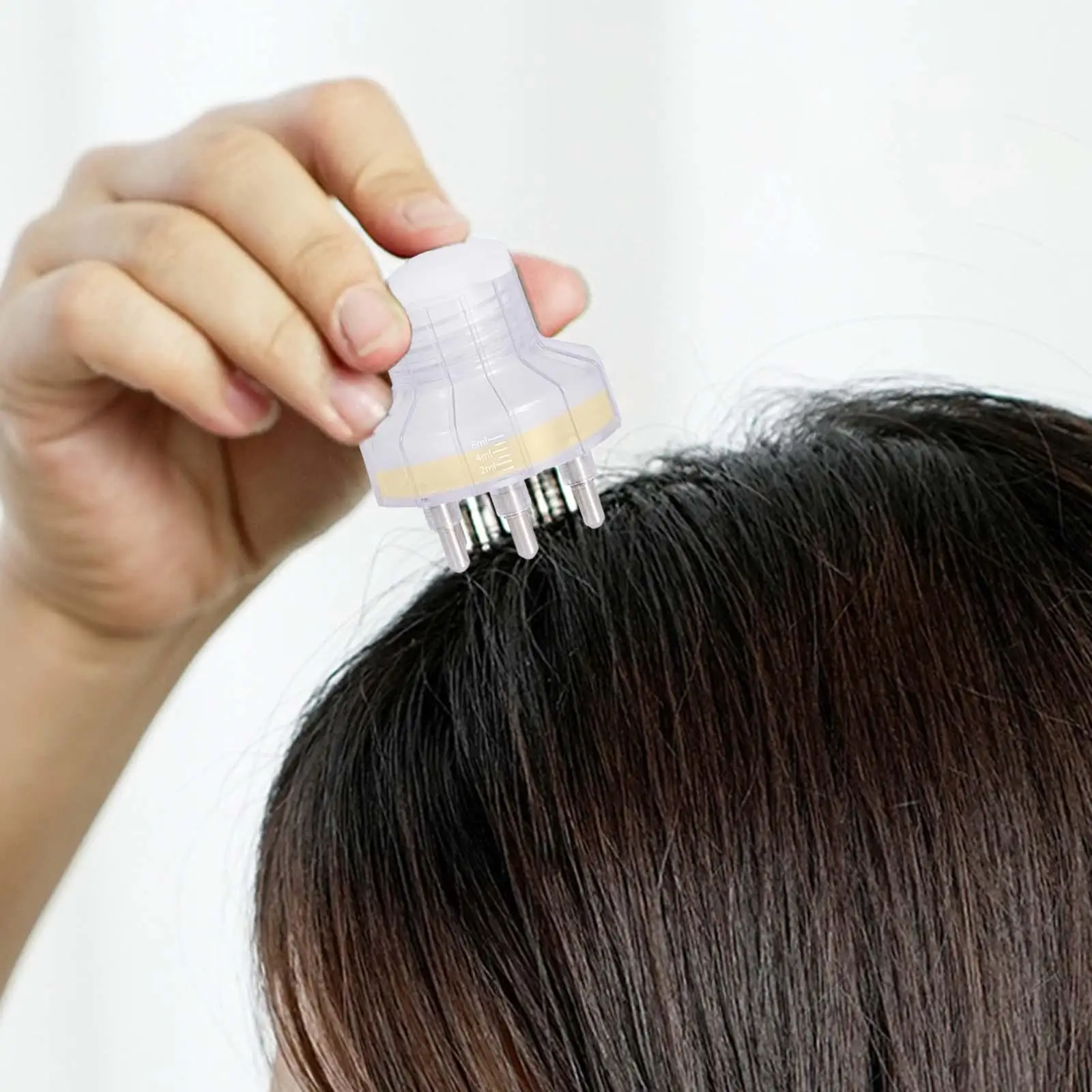 Silicone Scalp Applicator Comb Liquid Control Massage Tip Bottle Fine Oil Comb for Hair Care