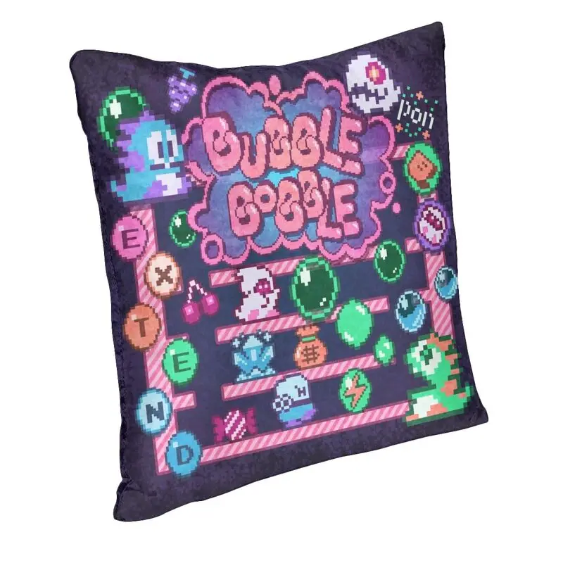 Nordic Bubbles Bobble FC Arcade Game Console Cushion Cover for Sofa Velvet Pillow Case Home Decorative Pillowcase